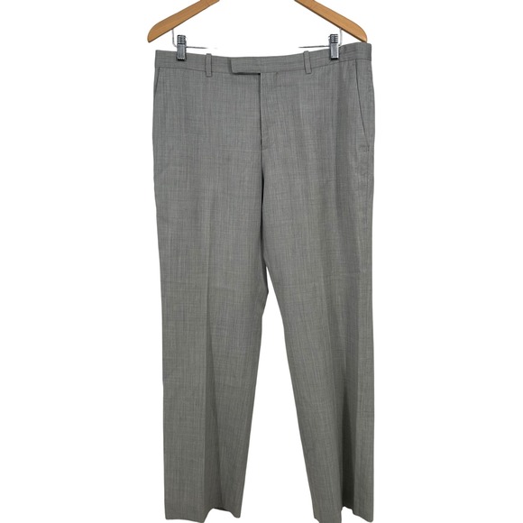INC International Concepts Mens Dress Pants Wool Gray 34x30‎ - Picture 1 of 6